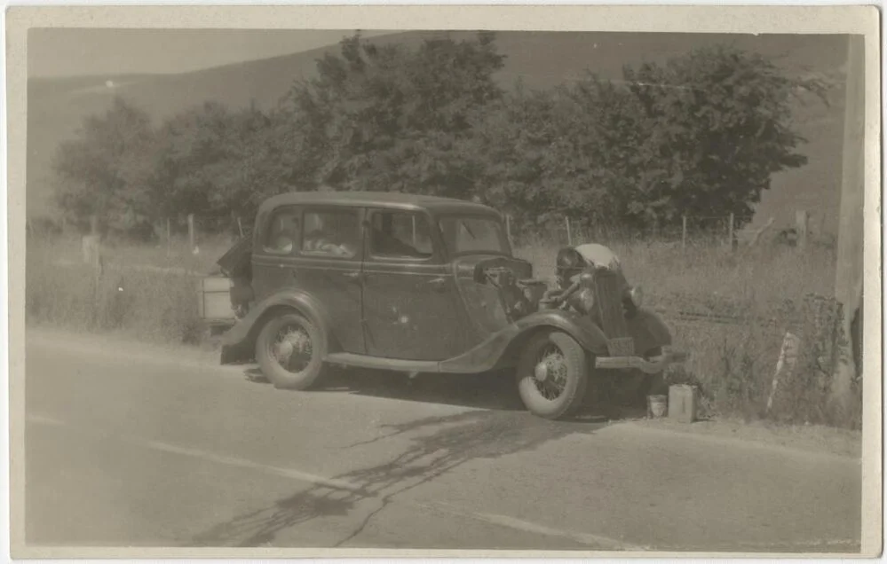 Broken down car
