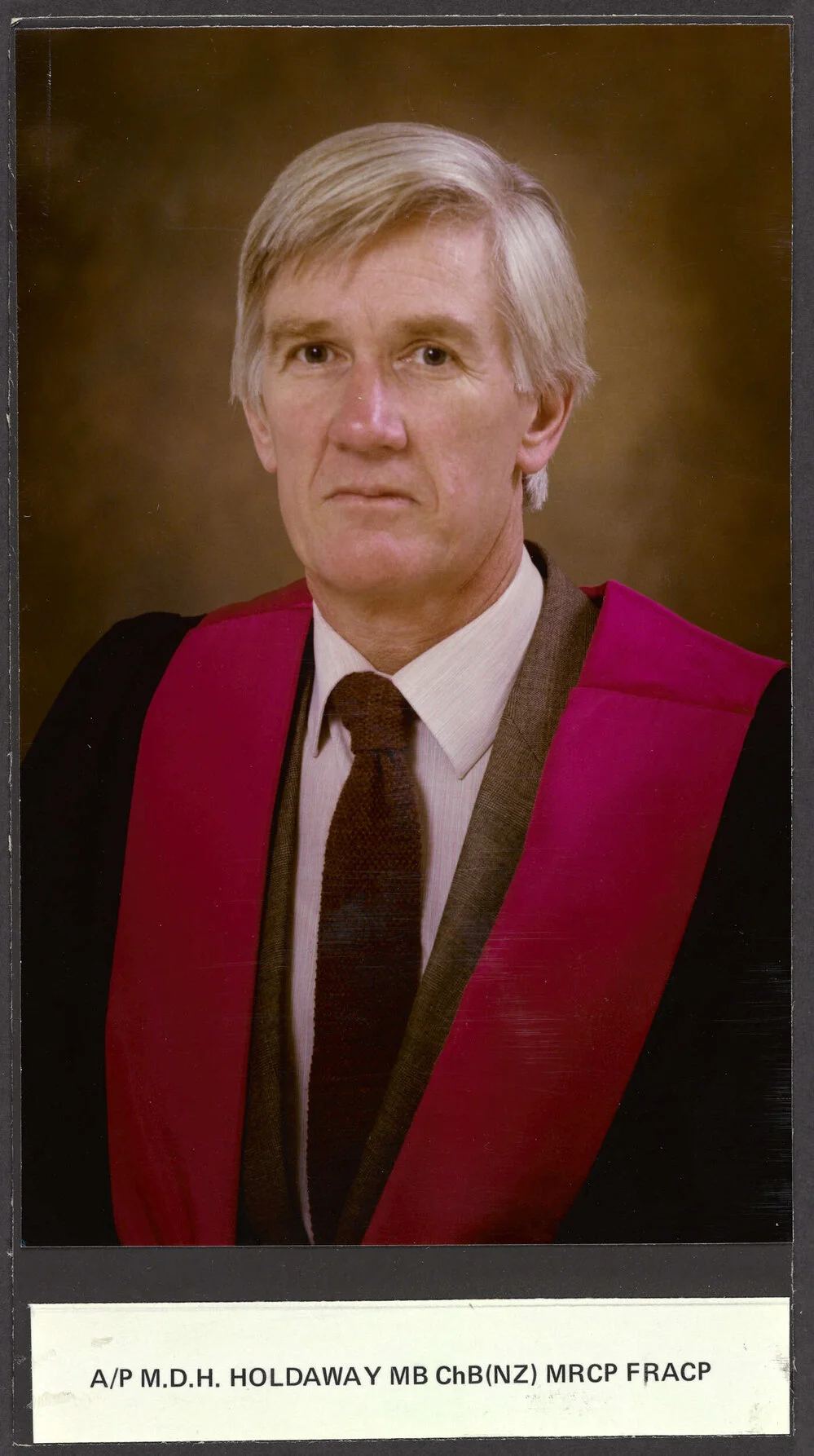 Associate Professor M.D.H. Holdaway
