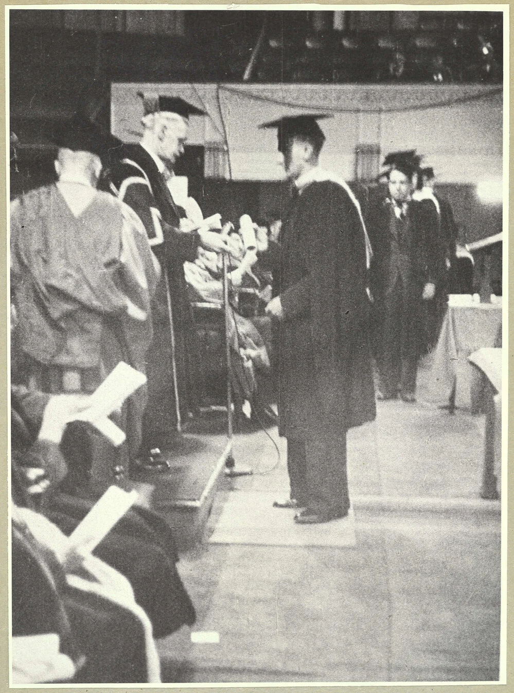 John Borrie receiving the degree of MB ChB 