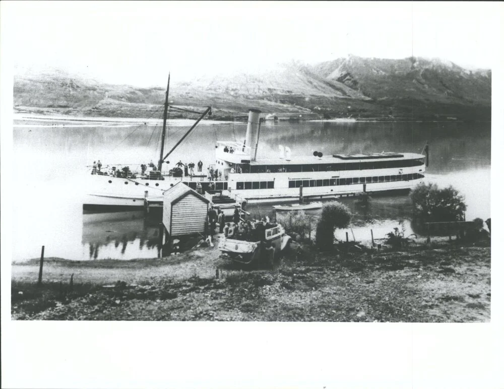 S.S. Earnslaw at Kinloch wharf, Lake Wakatipu