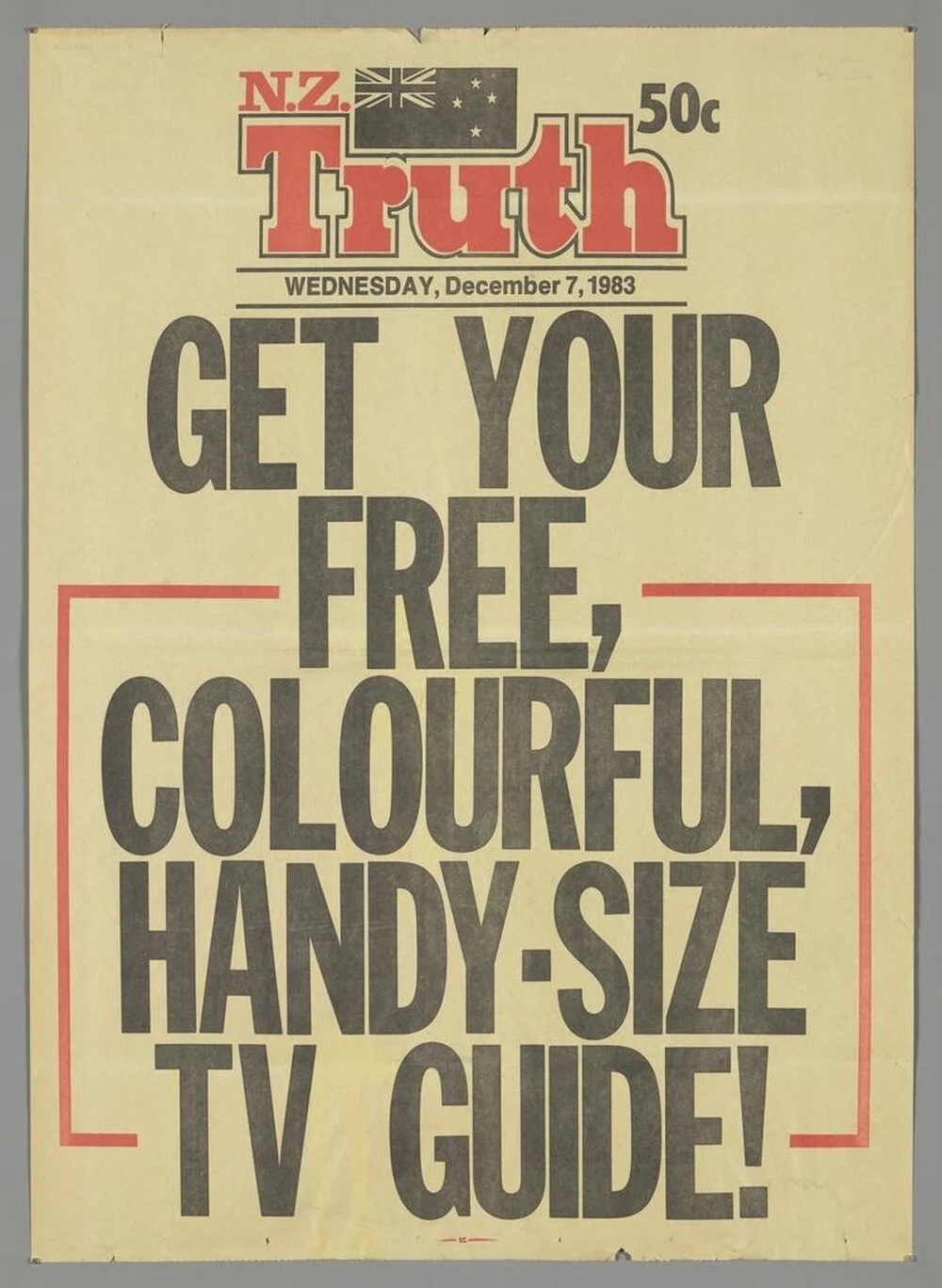 "Get your free, colourful, handy-size TV guide!"