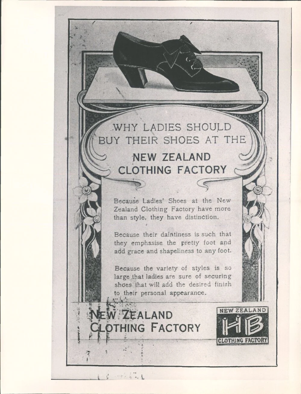 Hallenstein Bros, Dunedin, N.Z. Clothing Factory