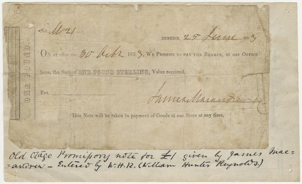 James MacAndrew & Company : One pound promissory note