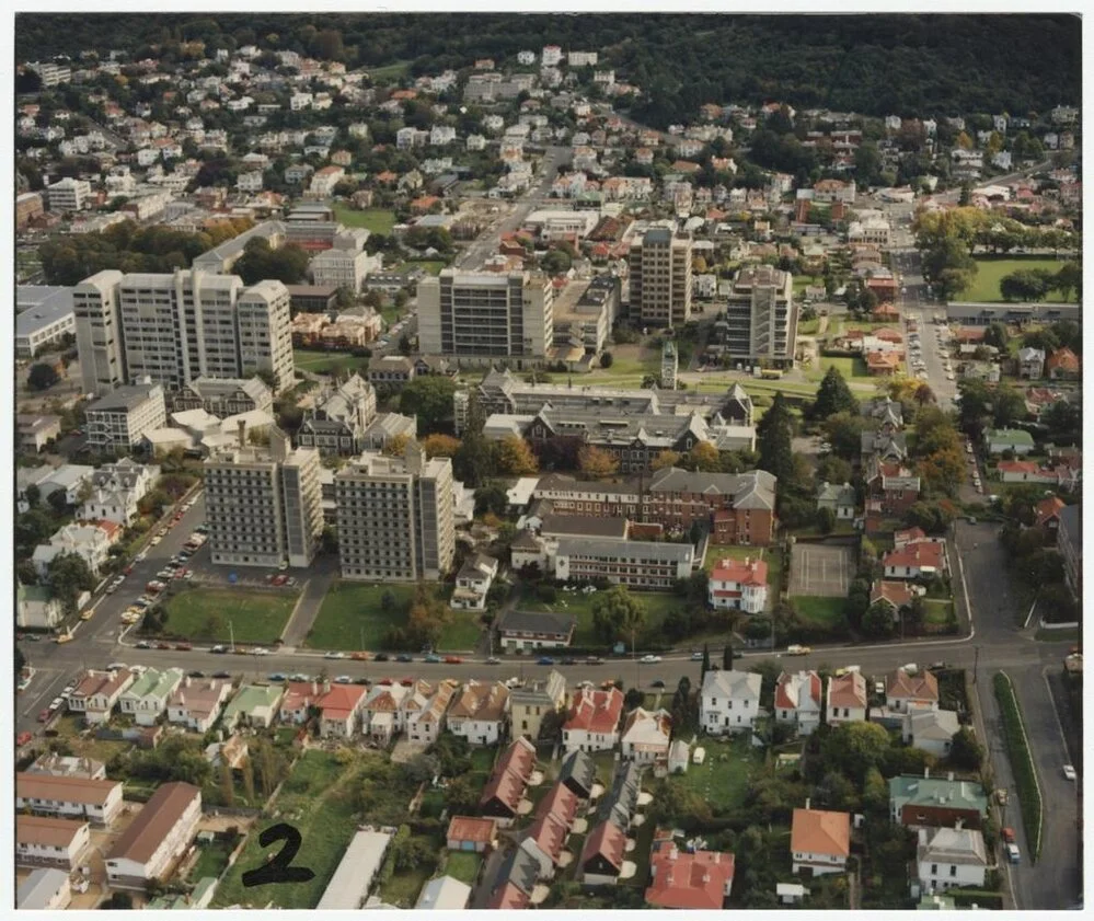 University of Otago campus aerial view