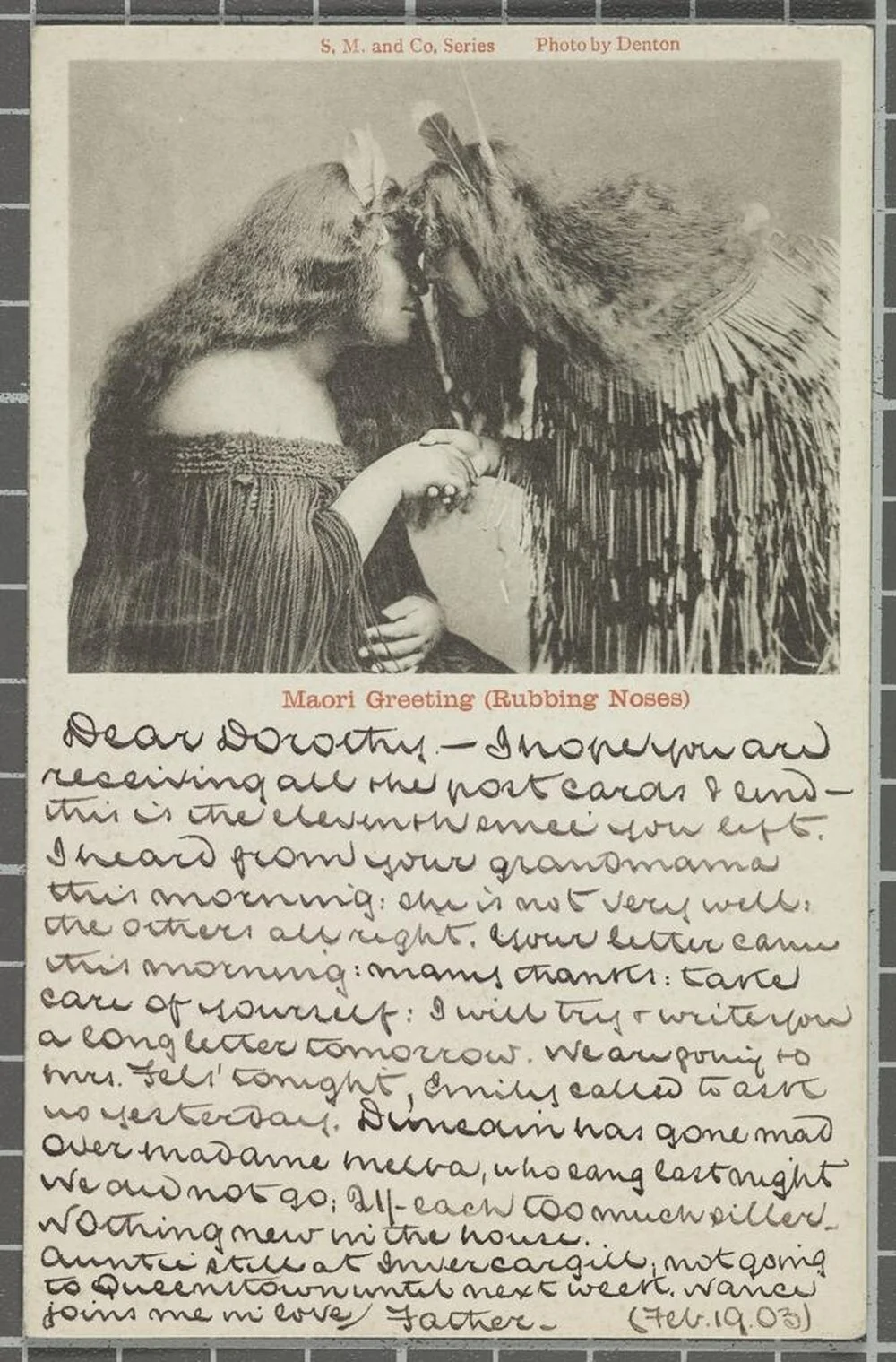 Maori Greeting (Rubbing Noses)