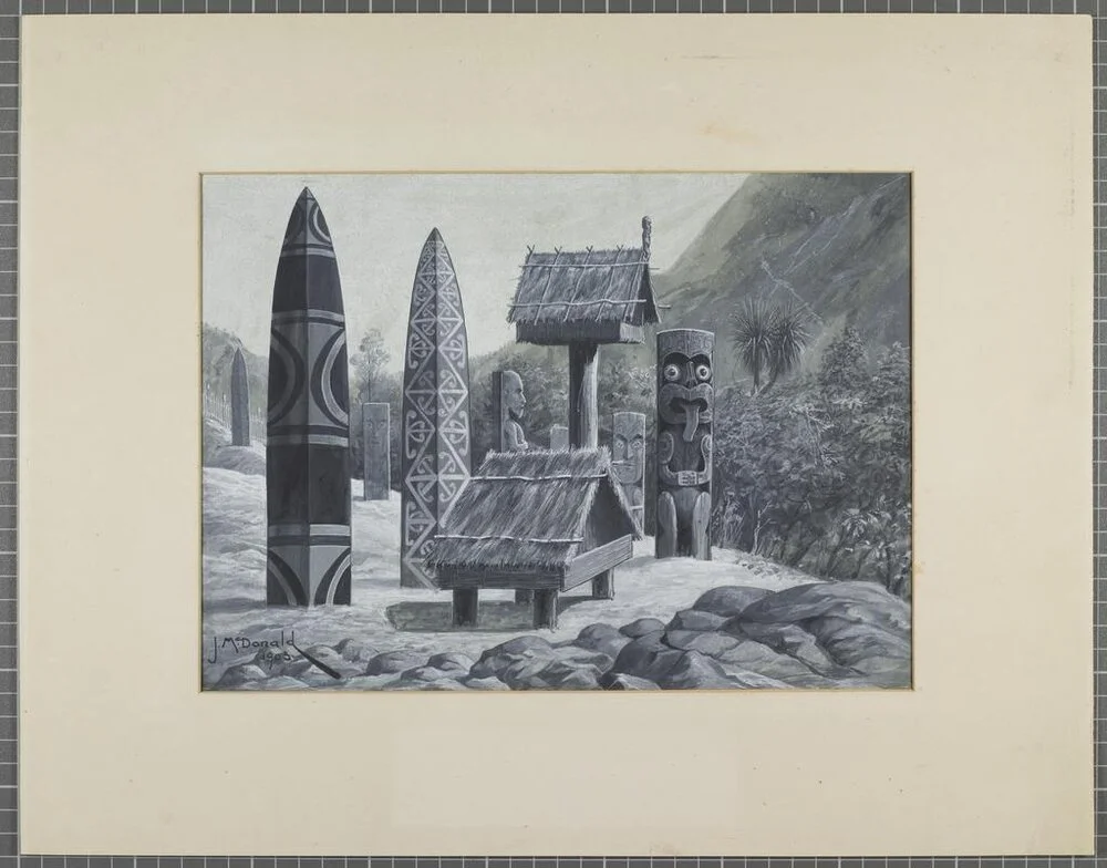 Maori wahi-tapu or burial ground