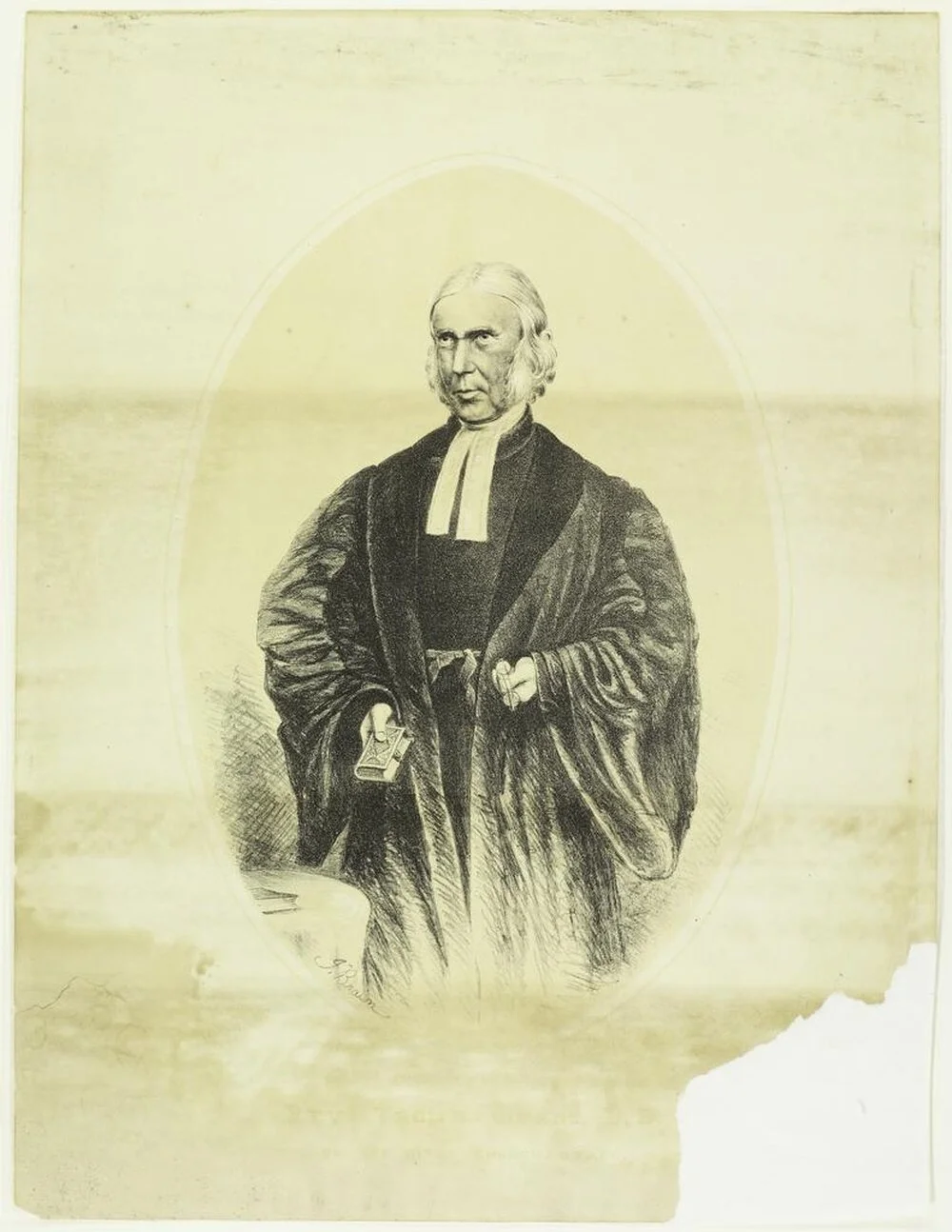 Rev.d Thomas Burns, D.D. of the First Church, Otago. J. Brown