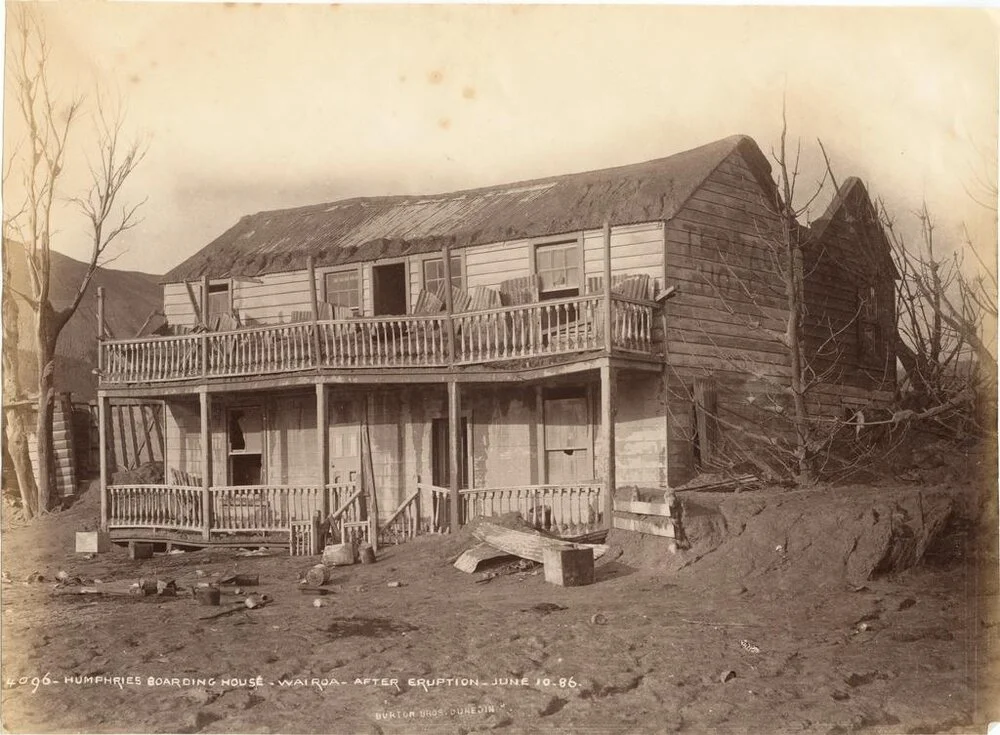 Humphrey's Boarding House After Eruption June 10 1886