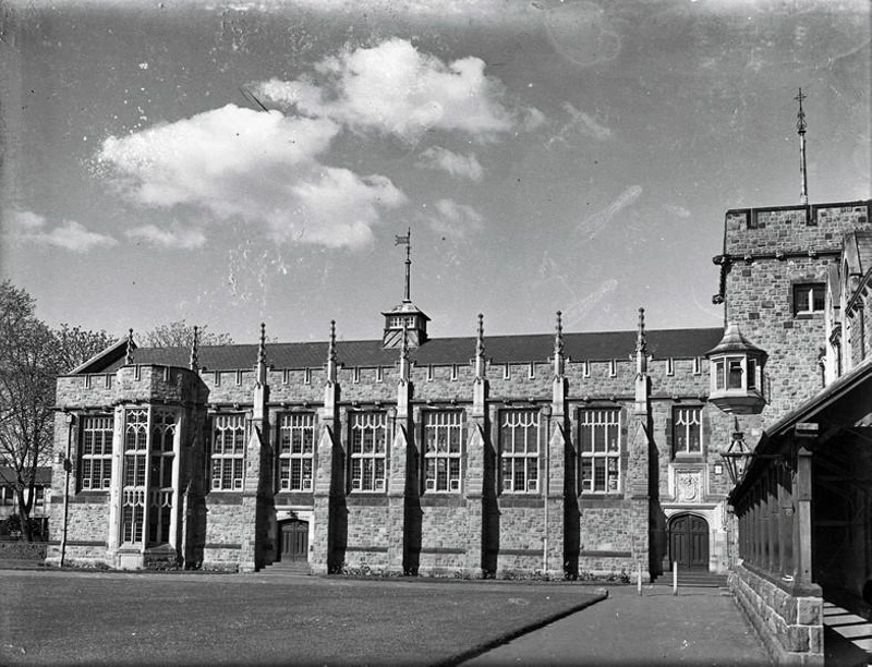 Education. School. Christ's College Anglican Private School. Dining Hall. Rolleston Avenue, Christchurch, Canterbury, New Zealand.