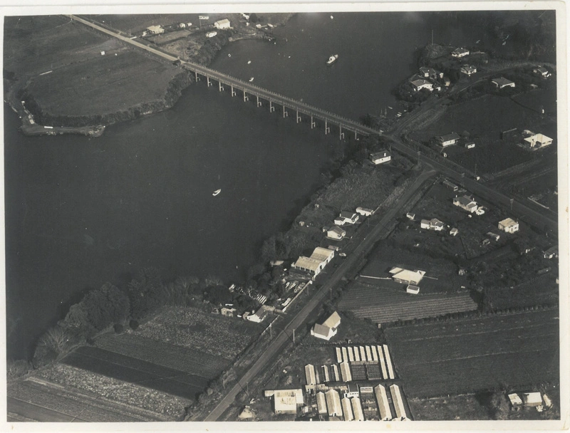 Panmure and Basin, aerial, c1949