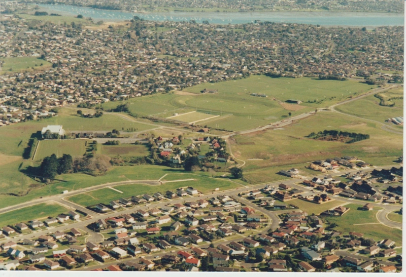 Aerial photograph of the Howick Historical Village