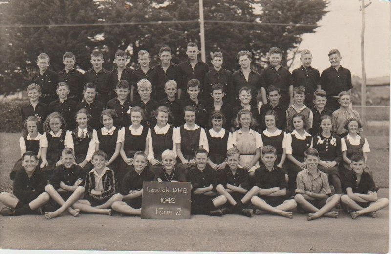 Howick District High School Form 2 , 1945
