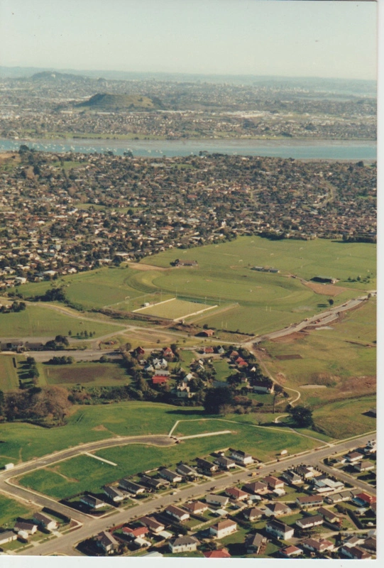 Aerial photograph of the Howick Historical Village