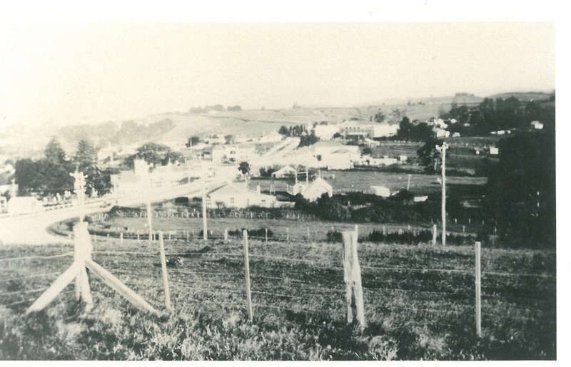 Howick Village from Stockade Hill, 1934