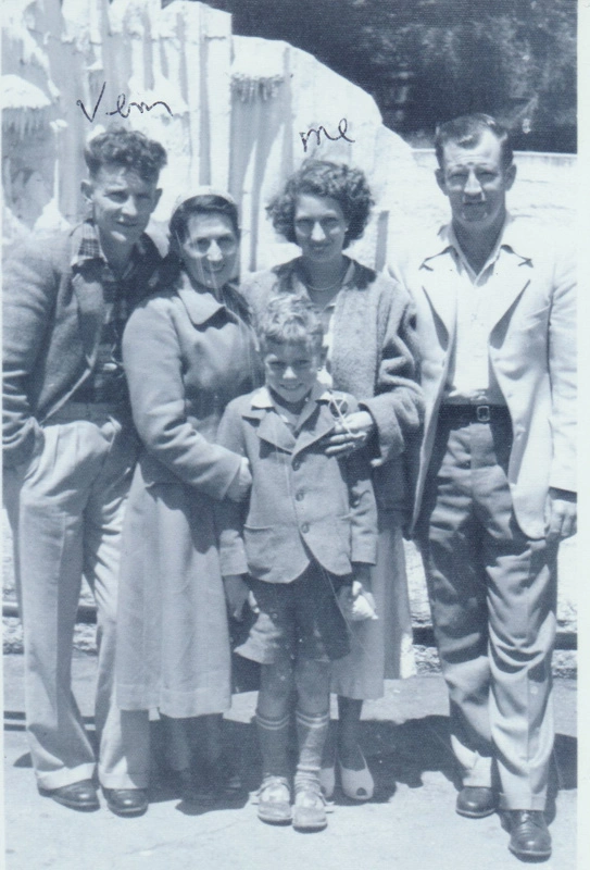 Vernon and Miriam Smallman, Ivy Buckley, a man and boy