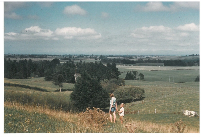 Paul Wrigley and his mother.