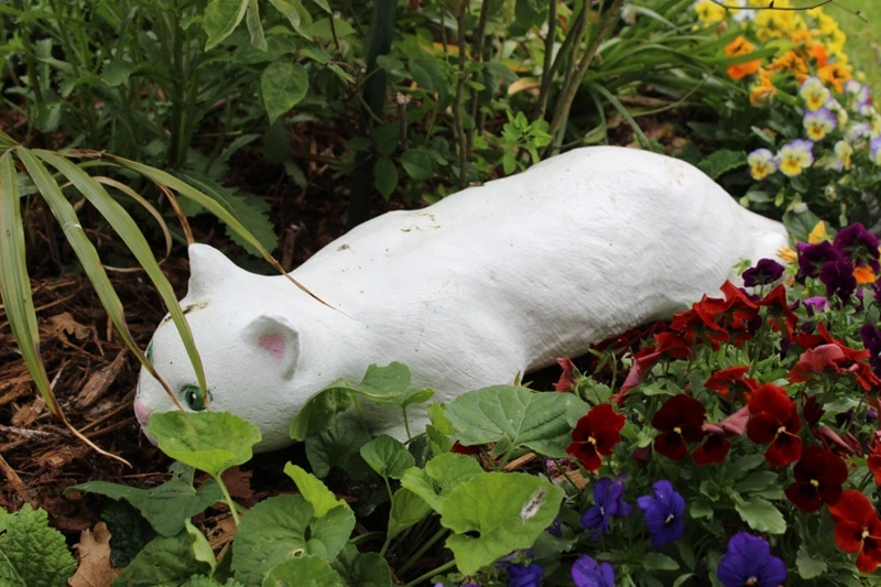 Stalking Cat Garden Ornament