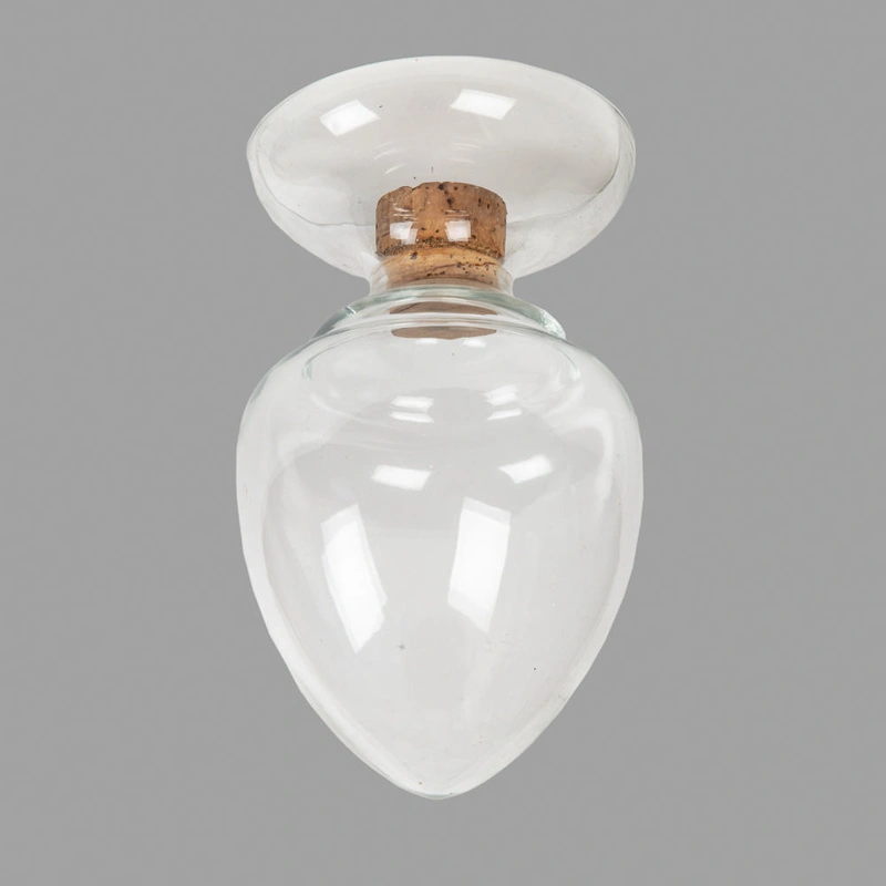 Bottle, Glass amphora with cork