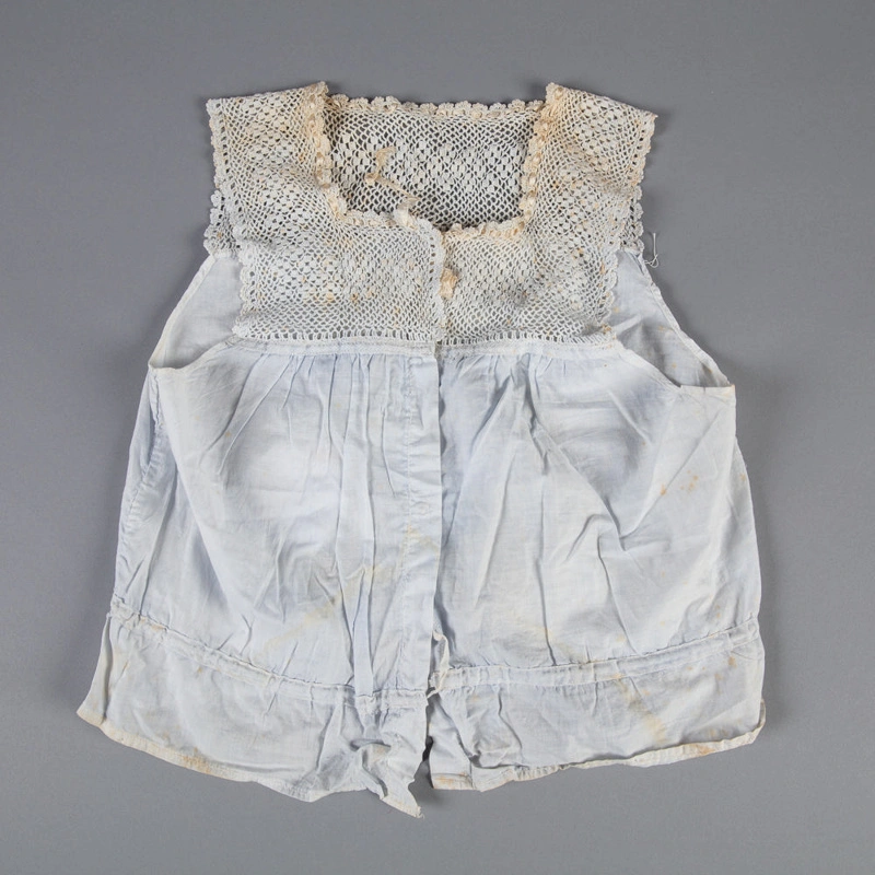 Camisole, or Corset Cover with Filet Crochet Yoke