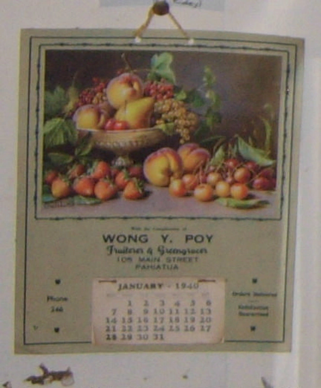 Calendar 1940 - Wong Y Poy