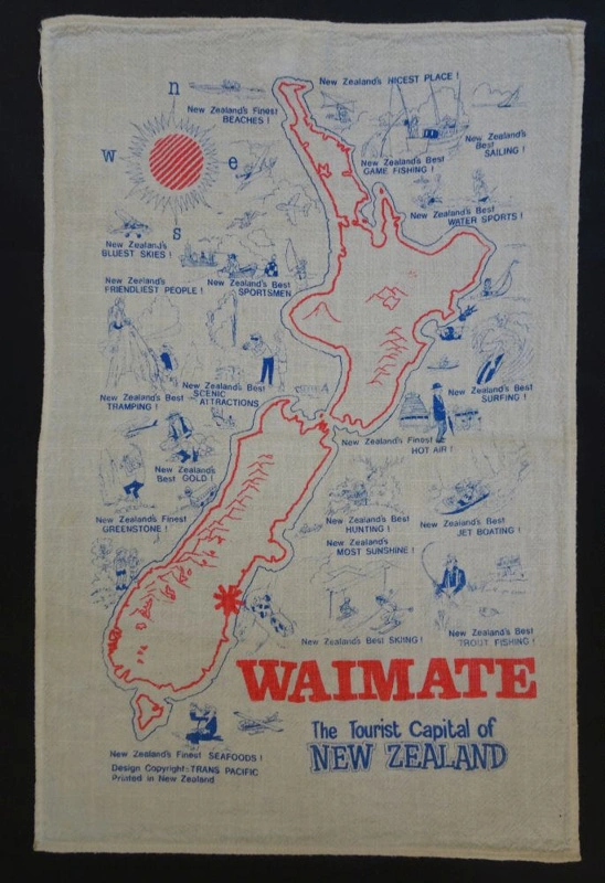 Waimate souvenir tea towel