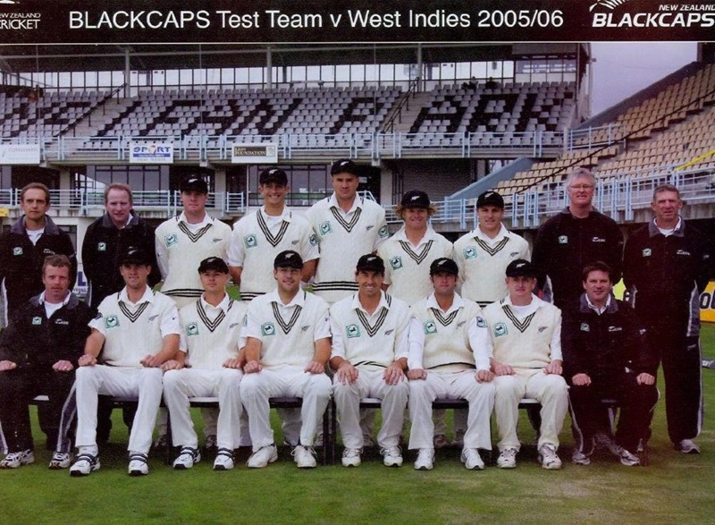 Photo: New Zealand Cricket Team - BlackCaps v West Indies, Third Test, McLean Park, Napier, 25, 26, 27, 28, 29 March 2006