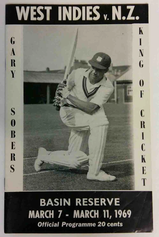 Programme: New Zealand v West Indies, Basin Reserve, Wellington, 7-11 March 1969