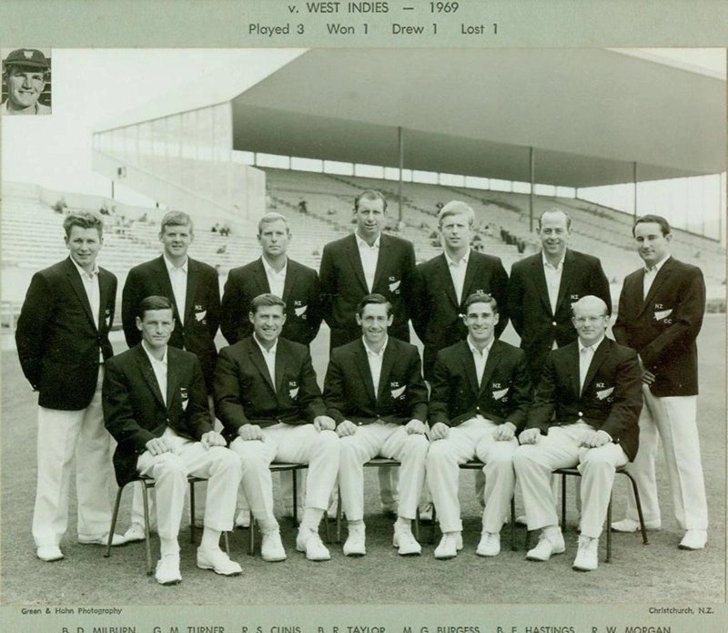 Photo: New Zealand Cricket Team v West Indies (Third Test), Lancaster Park, Christchurch, 13, 14, 15, 17 March 1969