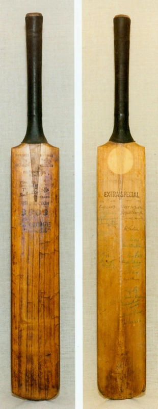 Cricket Bat: 'The Herbert Sutcliffe Autograph Test Selection' bat with signatures - England & the West Indies Touring Team, England v West Indies (4th Test), Leeds, July 1963