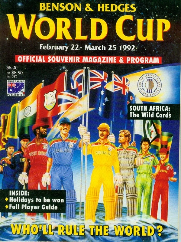 Programme: Benson & Hedges World Cup 1992