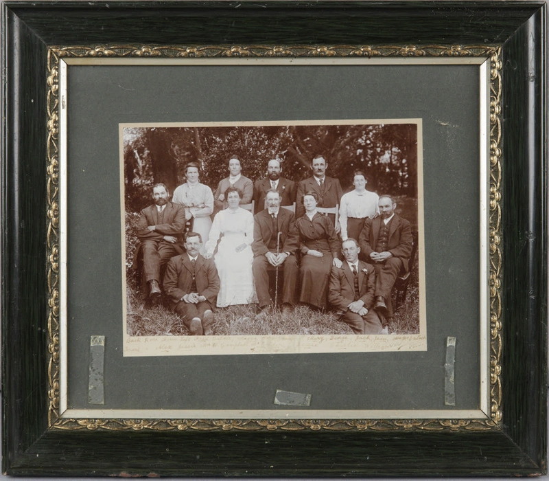 Framed photograph, Family of George and Mary Ann Calder