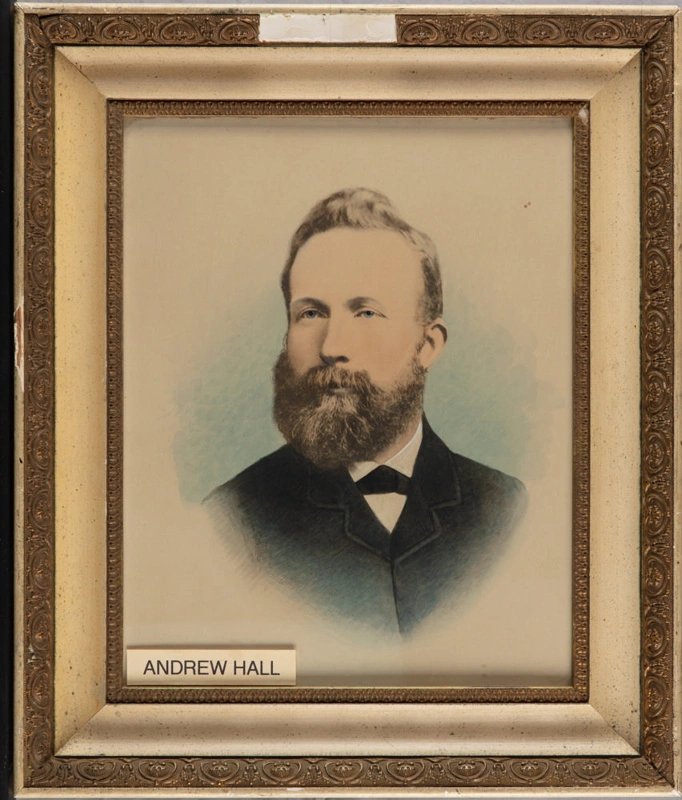 Framed photograph, Andrew Hall