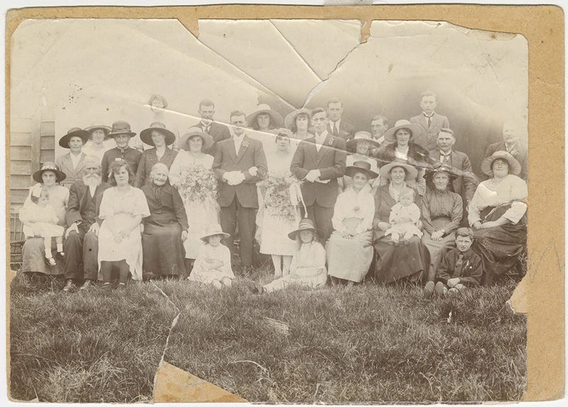 Photograph, Wedding of Jessie Alena Bell and John Robert Poole