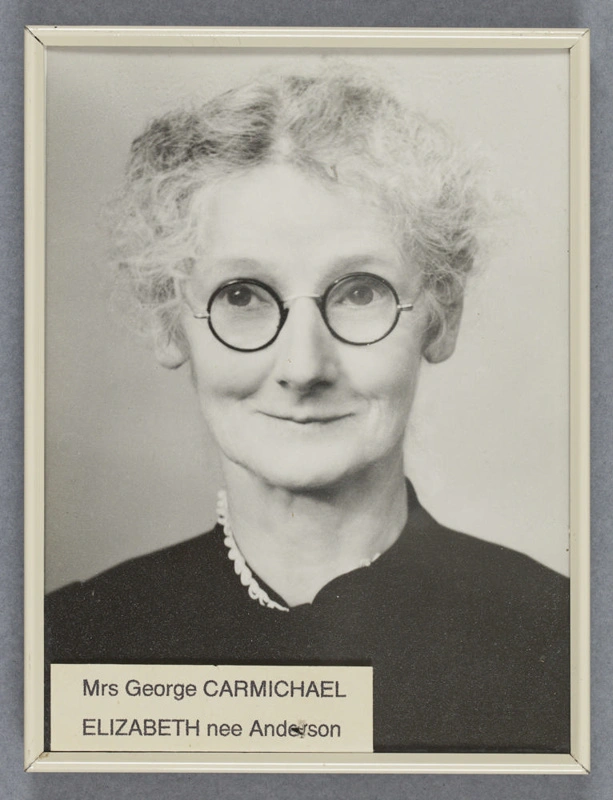 Framed photograph, Elizabeth Carmichael