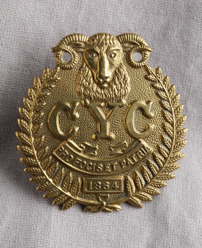 Badge, Cap, 1st Mounted Rifles, Canterbury Yeomanry Cavalry