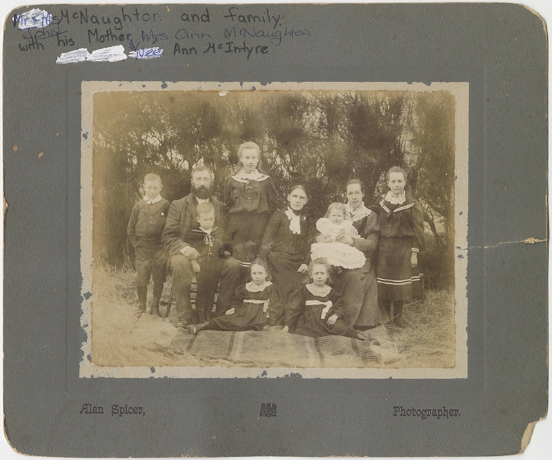 Photograph, Annie McNaughton, John McNaughton, Elizabeth McNaughton, and Family
