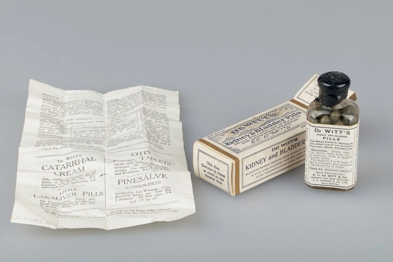 Package, Medication, De Witt's kidney and bladder pills