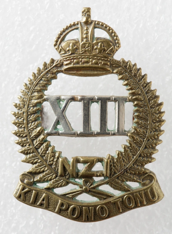 Badge, Cap, 13th (North Canterbury and Westland) Infantry Regiment