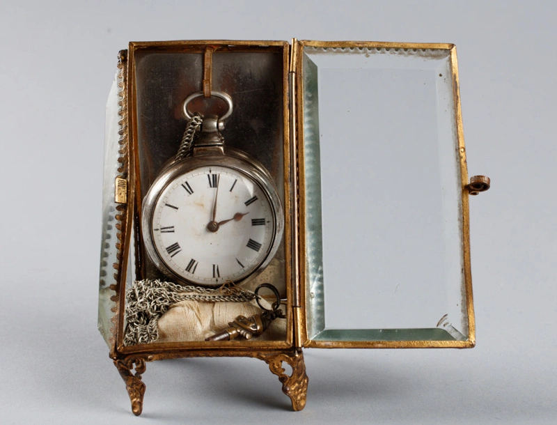 Watch, Pocket watch and presentation case, Owned by John McMurtrie