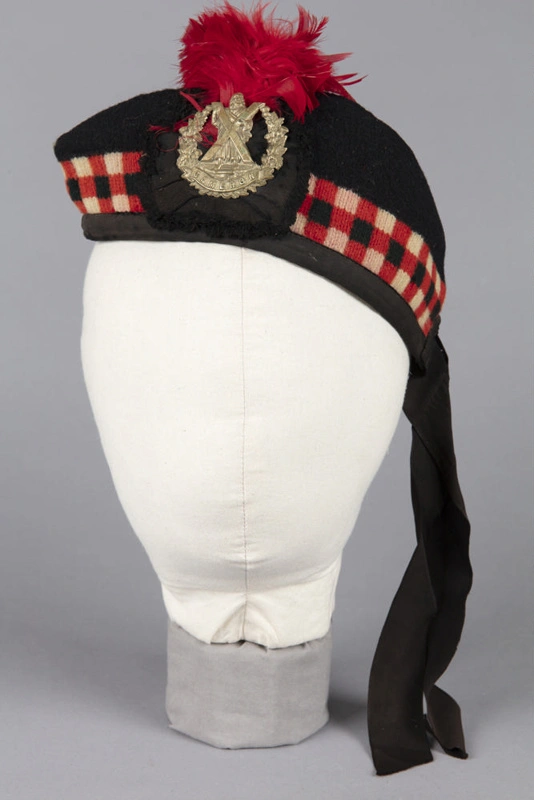 Hat, Glengarry cap, Cameron Highlanders