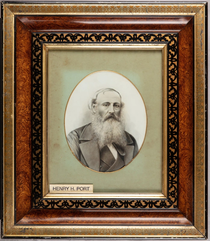 Framed photograph, Opalotype of Henry H. Port