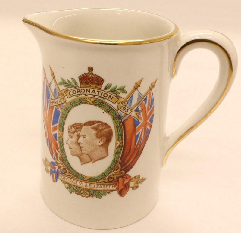 Cream Jug, King George VI & Queen Elizabeth Coronation May 12th 1937