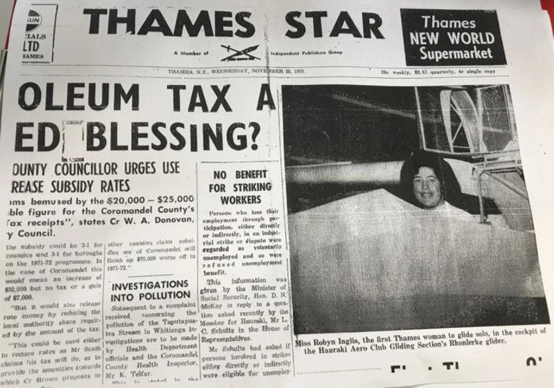 Newspaper clipping, Inglis