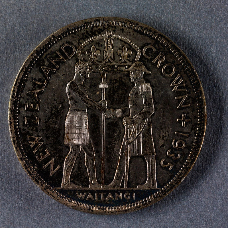Reserve Bank of New Zealand 1935 Waitangi Crown Proof