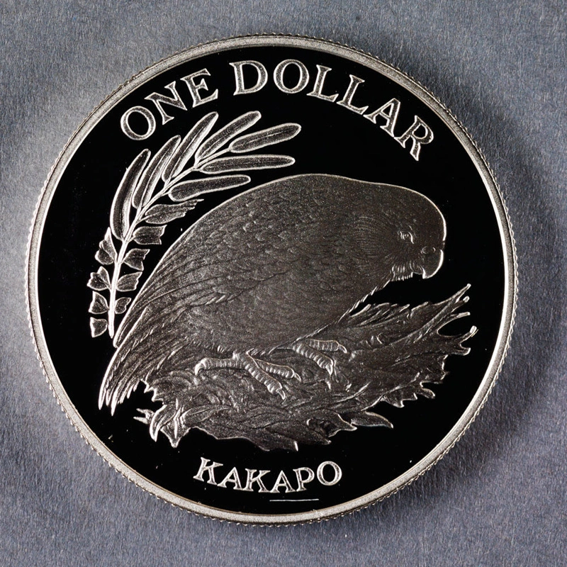 Reserve Bank of New Zealand 1986 One Dollar Kakapo