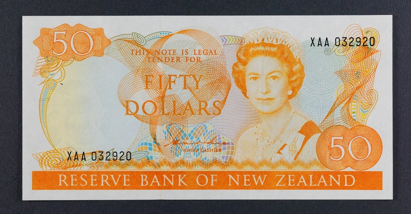 Reserve Bank of New Zealand 1981 Fifty Dollars Fourth Series