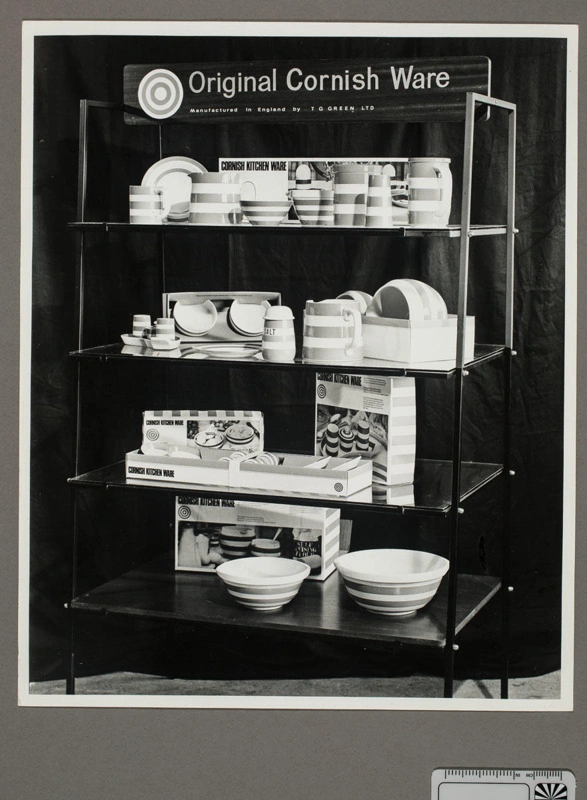 Photograph - Shelf display of 'Original Cornish Ware'