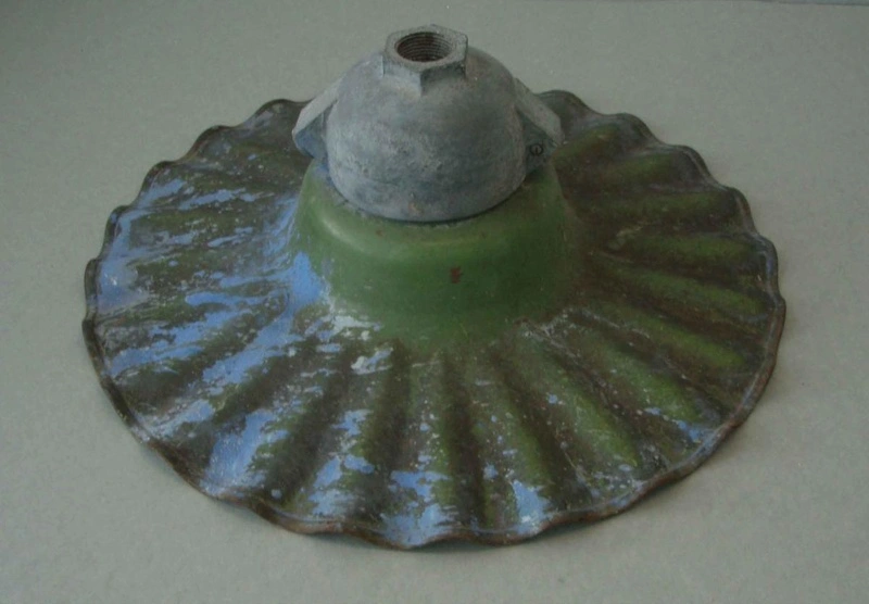 Two industrial lamp shades