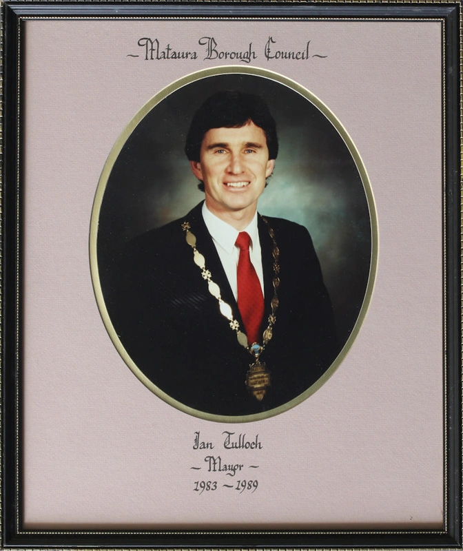 Photograph, framed [Mataura Borough Council Mayor, Ian Tulloch]