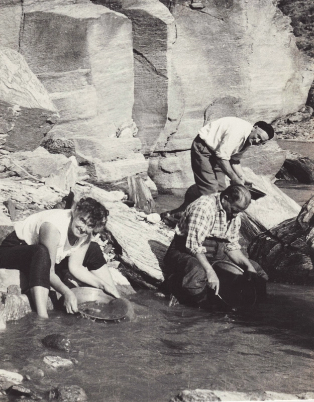 Photograph [Three Men Panning for Gold]